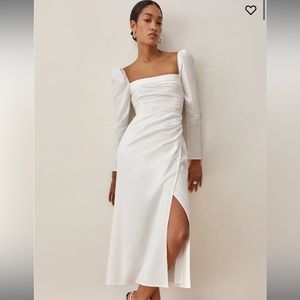 Reformation Issac Dress in White